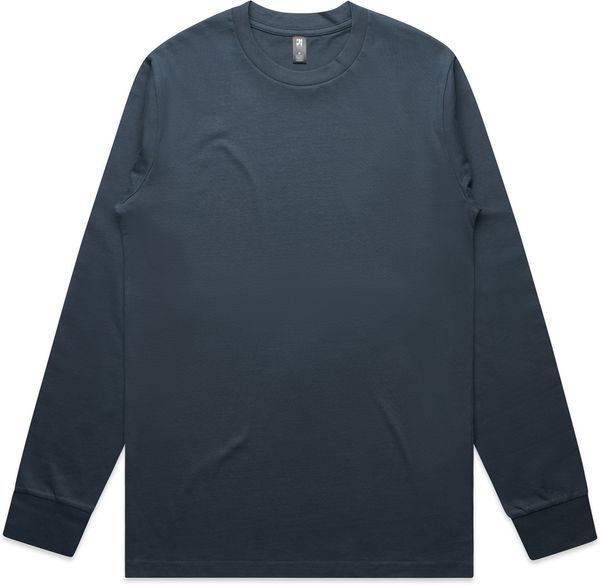 Am image of a Custom AS Colour Mens Classic Long Sleeve Tee in Petrol Blue!