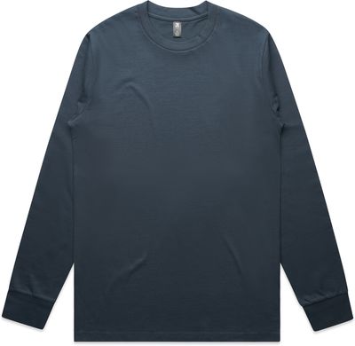 Am image of a Custom AS Colour Mens Classic Long Sleeve Tee in Petrol Blue!