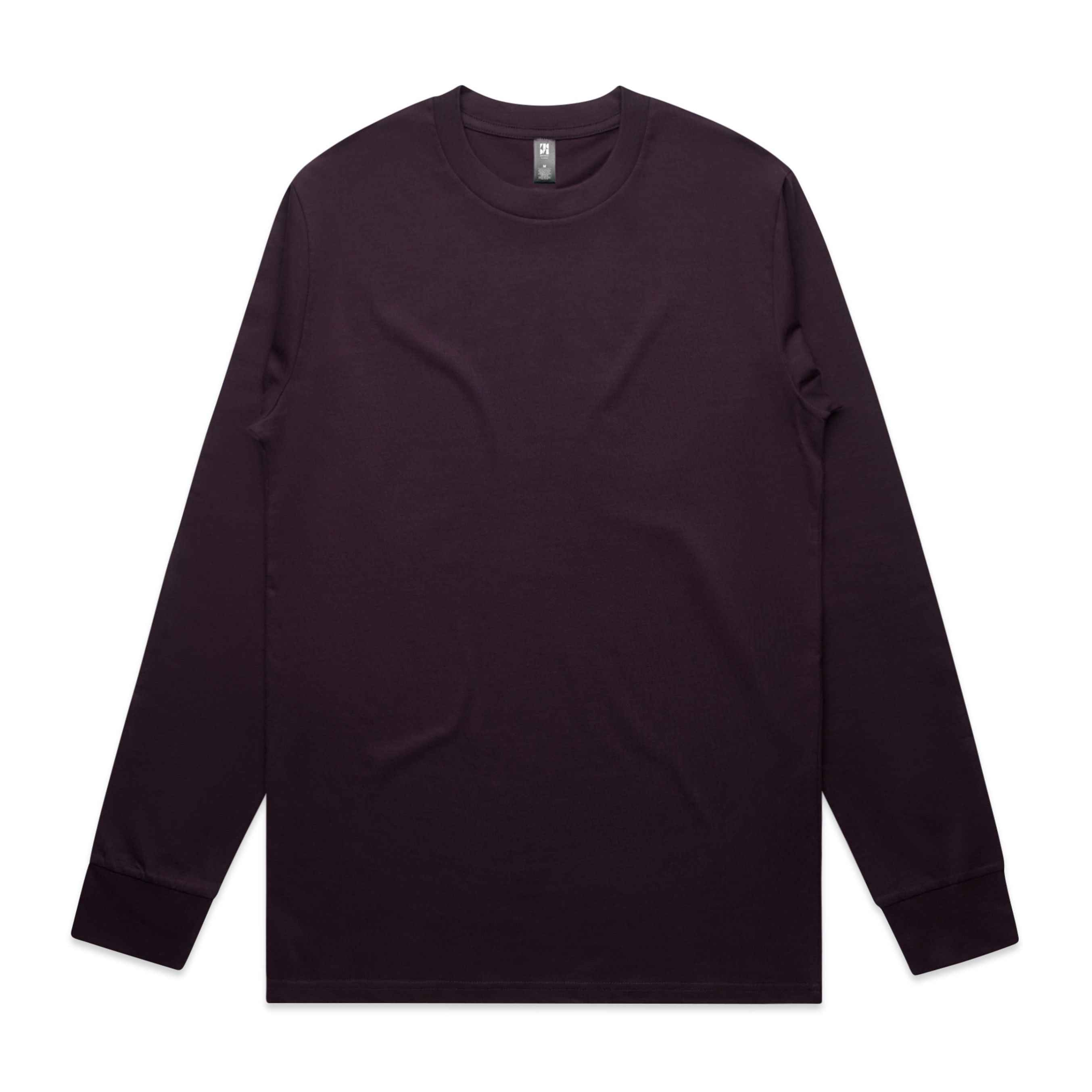 AS Colour Mens Classic Long Sleeve Tee in Plum