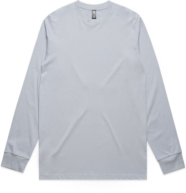 An image of a Custom AS Colour Mens Classic Long Sleeve Tee in Powder!