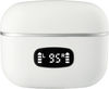 Am image of a Custom Solekick True Wireless Auto Pair Earbuds in White!