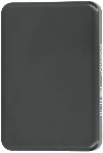 Am image of a Custom Solekick™ MagClick™ 5000 mAh Wireless Power Bank in Dark Grey!