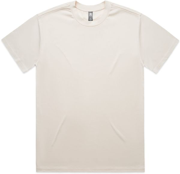 Am image of a Custom AS Colour Mens Heavy Tee in Ecru!