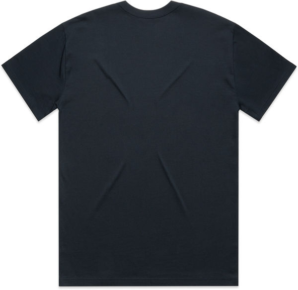Am image of a Custom AS Colour Mens Heavy Tee in Navy!