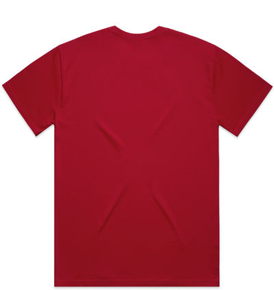 Am image of a Custom AS Colour Mens Heavy Tee in Red!