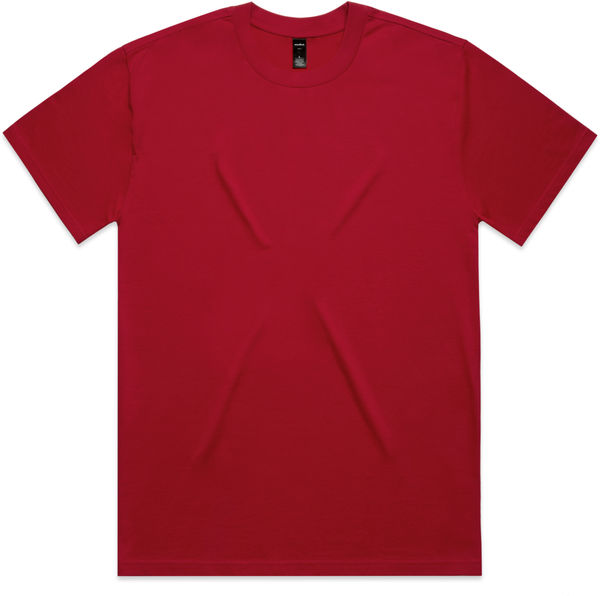 Am image of a Custom AS Colour Mens Heavy Tee in Red!