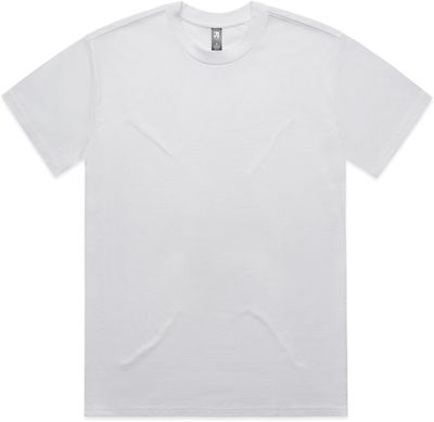 Am image of a Custom AS Colour Mens Heavy Tee in White!