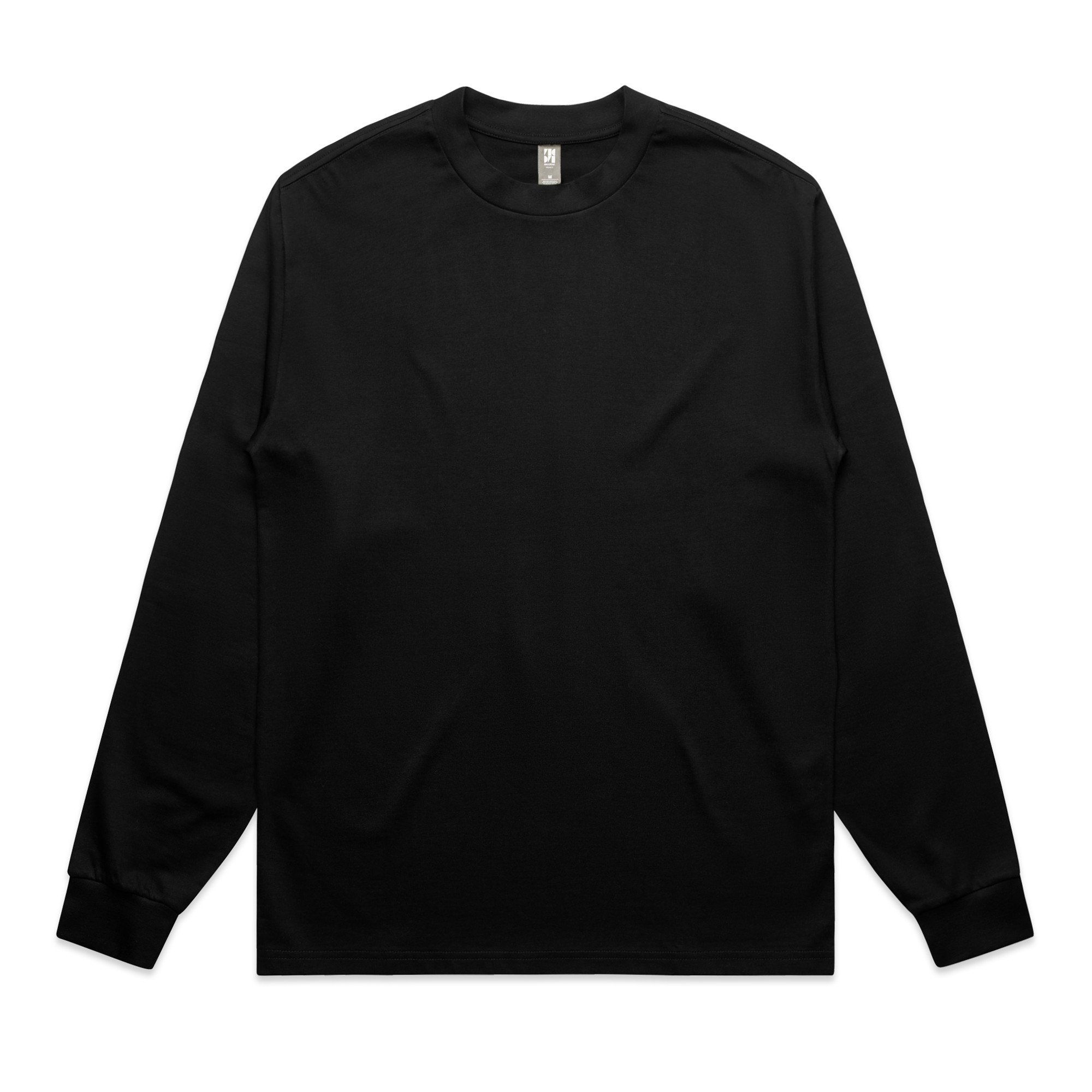 AS Colour Mens Heavy Crewneck LS in Black