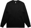 Am image of a Custom AS Colour Mens Heavy Crewneck LS in Black!