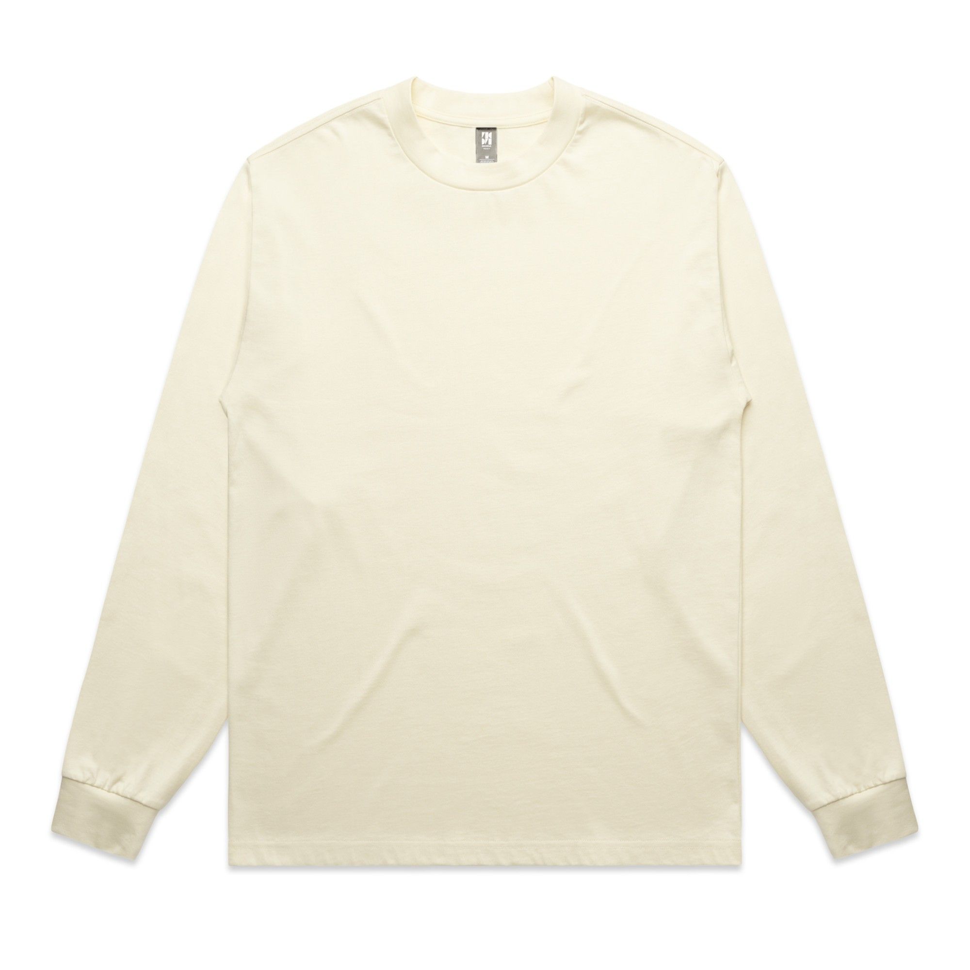 AS Colour Mens Heavy Crewneck LS in Butter