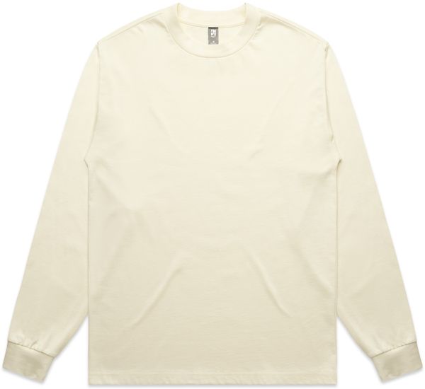 Am image of a Custom AS Colour Mens Heavy Crewneck LS in Butter!