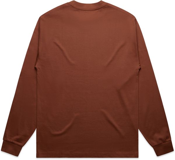 Am image of a Custom AS Colour Mens Heavy Crewneck LS in Clay!