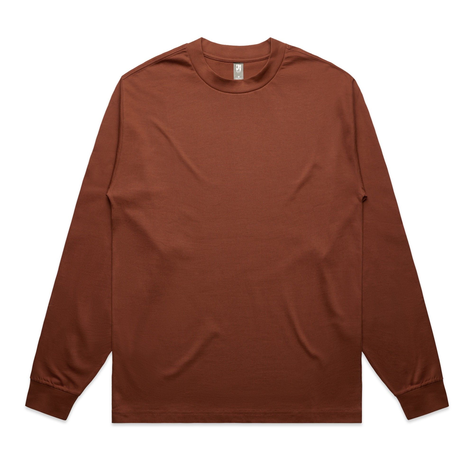 AS Colour Mens Heavy Crewneck LS in Clay