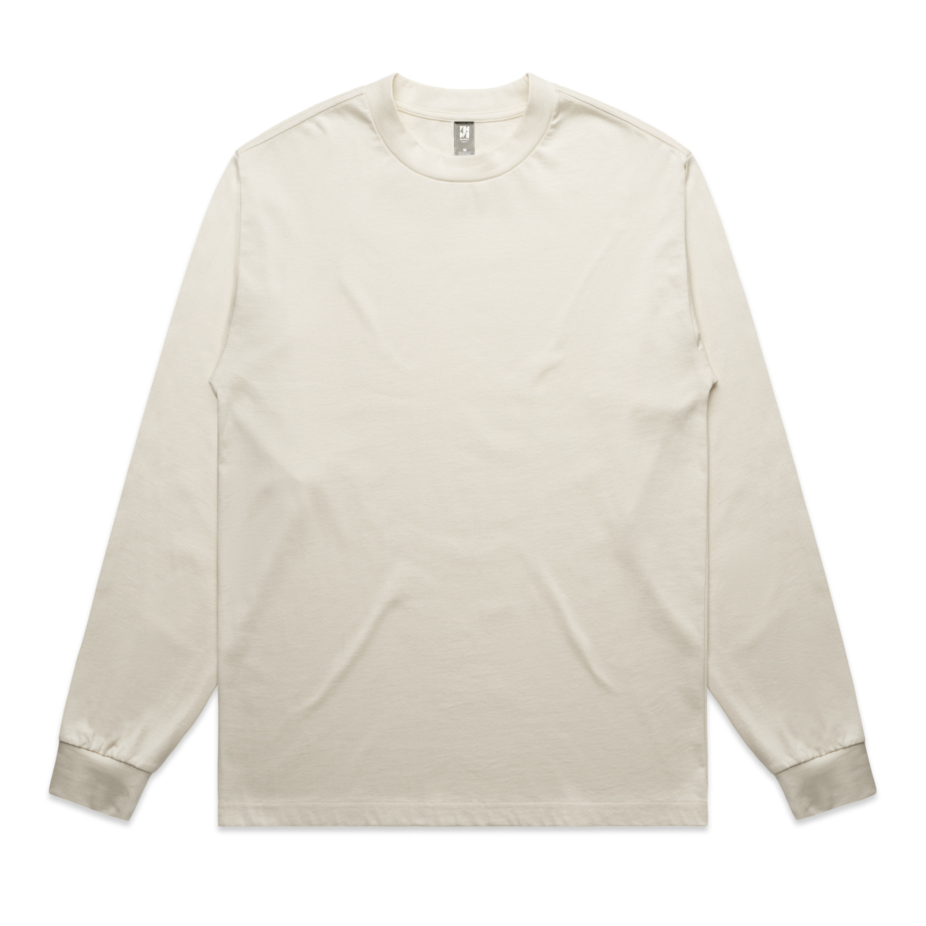 AS Colour Mens Heavy Crewneck LS in Ecru
