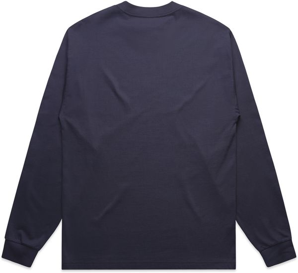 Am image of a Custom AS Colour Mens Heavy Crewneck LS in Midnight Blue!