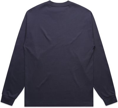 Am image of a Custom AS Colour Mens Heavy Crewneck LS in Midnight Blue!