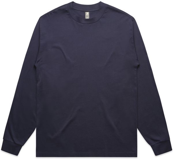 Am image of a Custom AS Colour Mens Heavy Crewneck LS in Midnight Blue!