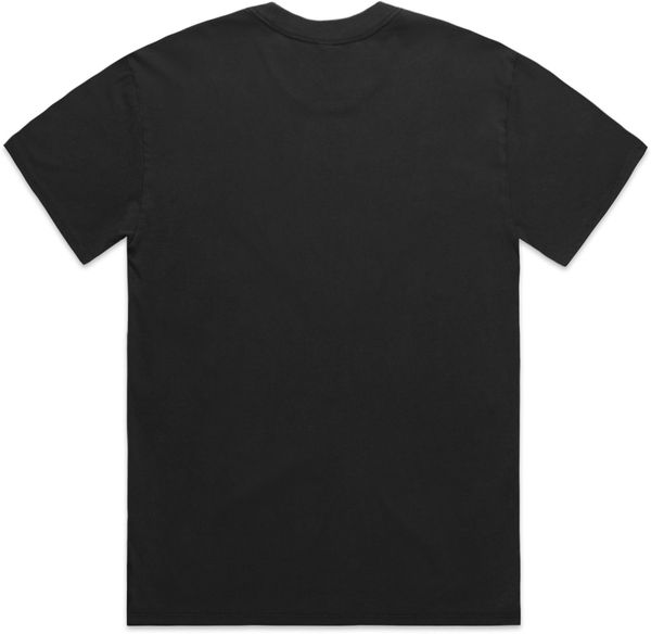 Am image of a Custom AS Colour Mens Heavy Faded Tee in Faded Black!