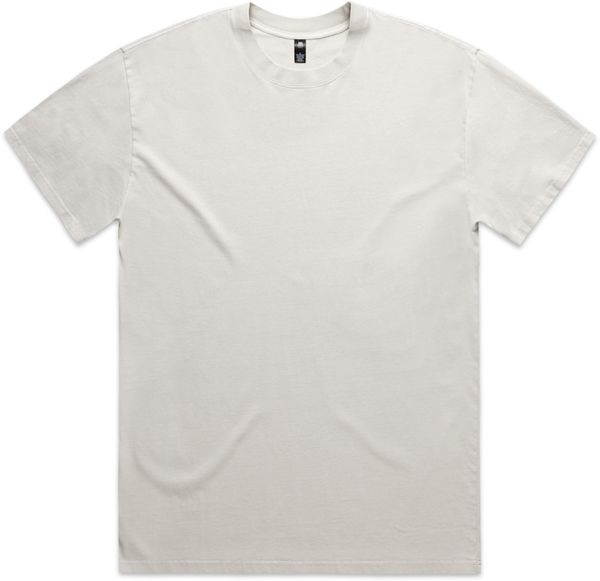 Am image of a Custom AS Colour Mens Heavy Faded Tee in Faded Bone!
