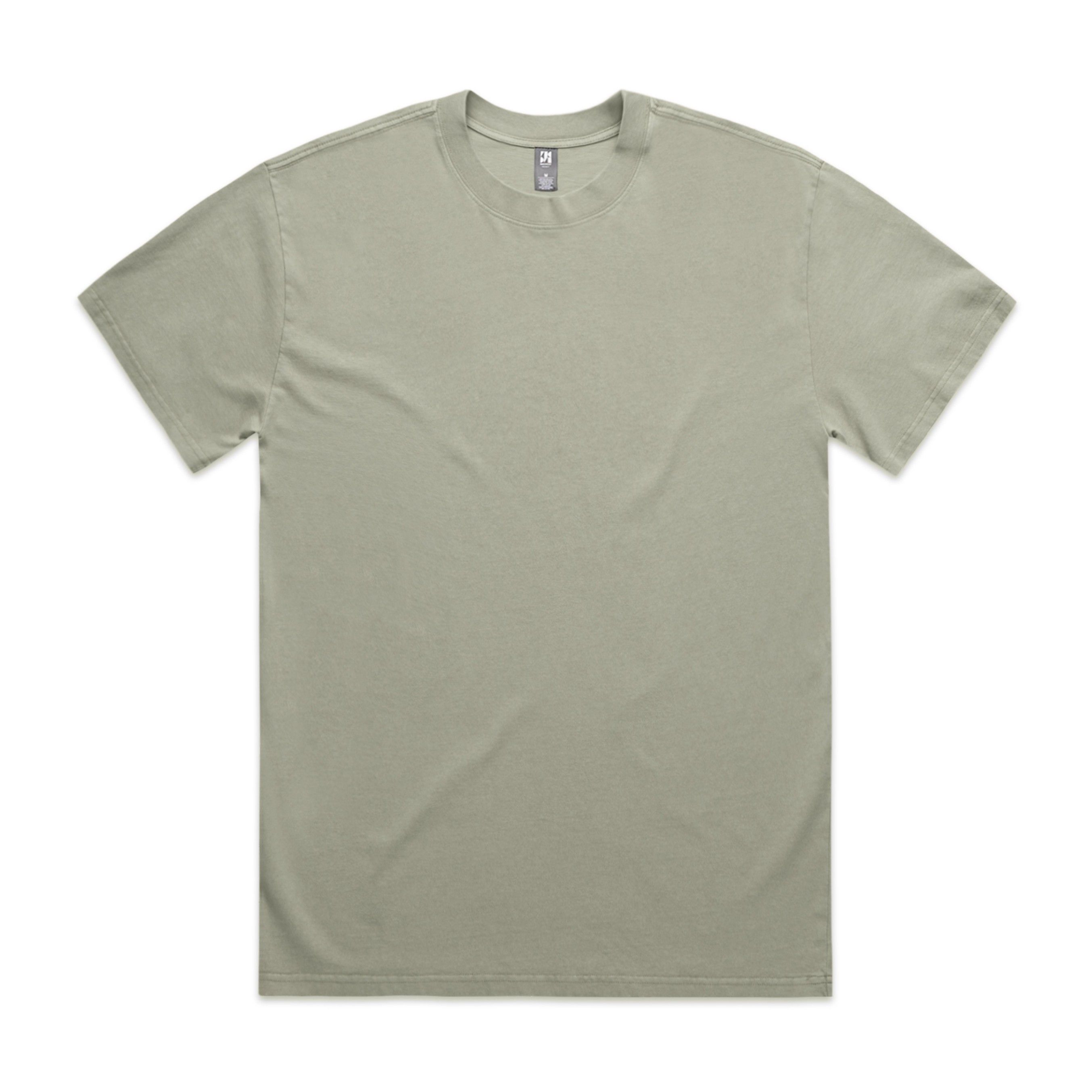 AS Colour Mens Heavy Faded Tee in Faded Eucalyptus