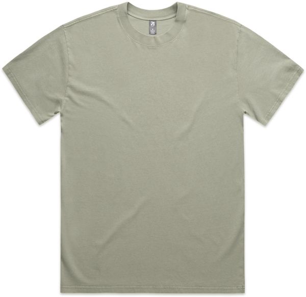 Am image of a Custom AS Colour Mens Heavy Faded Tee in Faded Eucalyptus!