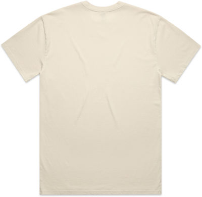 Am image of a Custom AS Colour Mens Heavy Faded Tee in Faded Ecru!