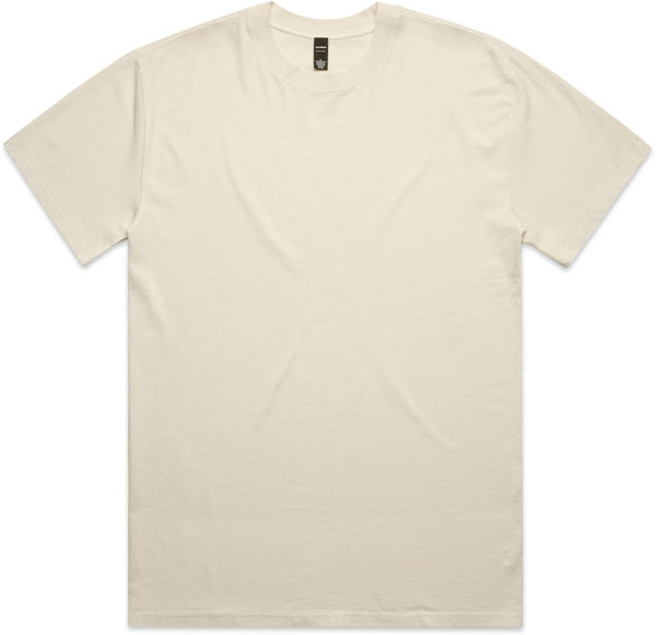 Am image of a Custom AS Colour Mens Heavy Faded Tee in Faded Ecru!