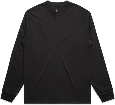Am image of a Custom AS Colour Mens Heavy Faded Long Sleeve Tee in Faded Black!