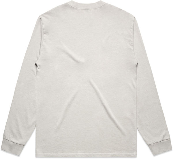 Am image of a Custom AS Colour Mens Heavy Faded Long Sleeve Tee in Faded Bone!