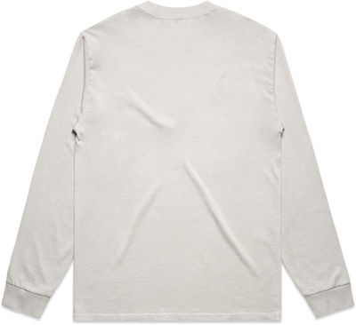 Am image of a Custom AS Colour Mens Heavy Faded Long Sleeve Tee in Faded Bone!