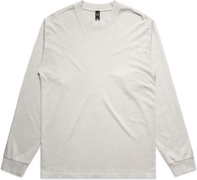 Am image of a Custom AS Colour Mens Heavy Faded Long Sleeve Tee in Faded Bone!