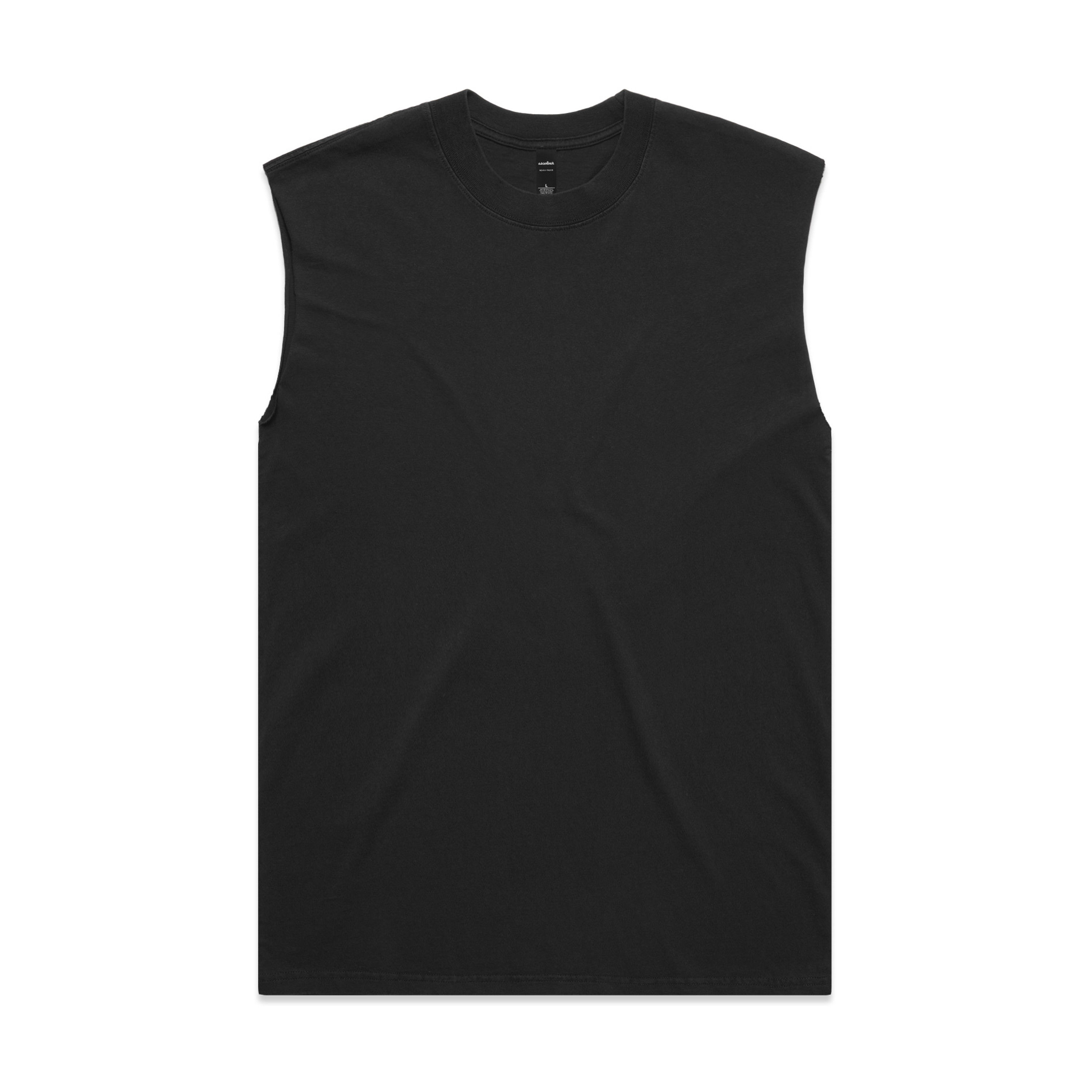 AS Colour Mens Heavy Faded Tank in Faded Black