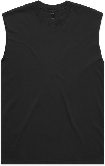 Am image of a Custom AS Colour Mens Heavy Faded Tank in Faded Black!