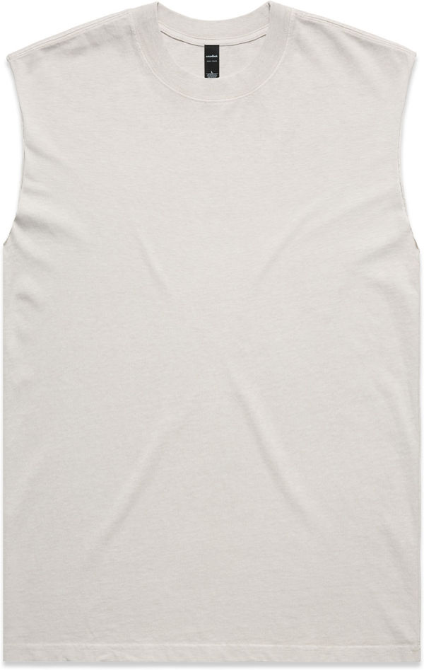 Am image of a Custom AS Colour Mens Heavy Faded Tank in Faded Bone!
