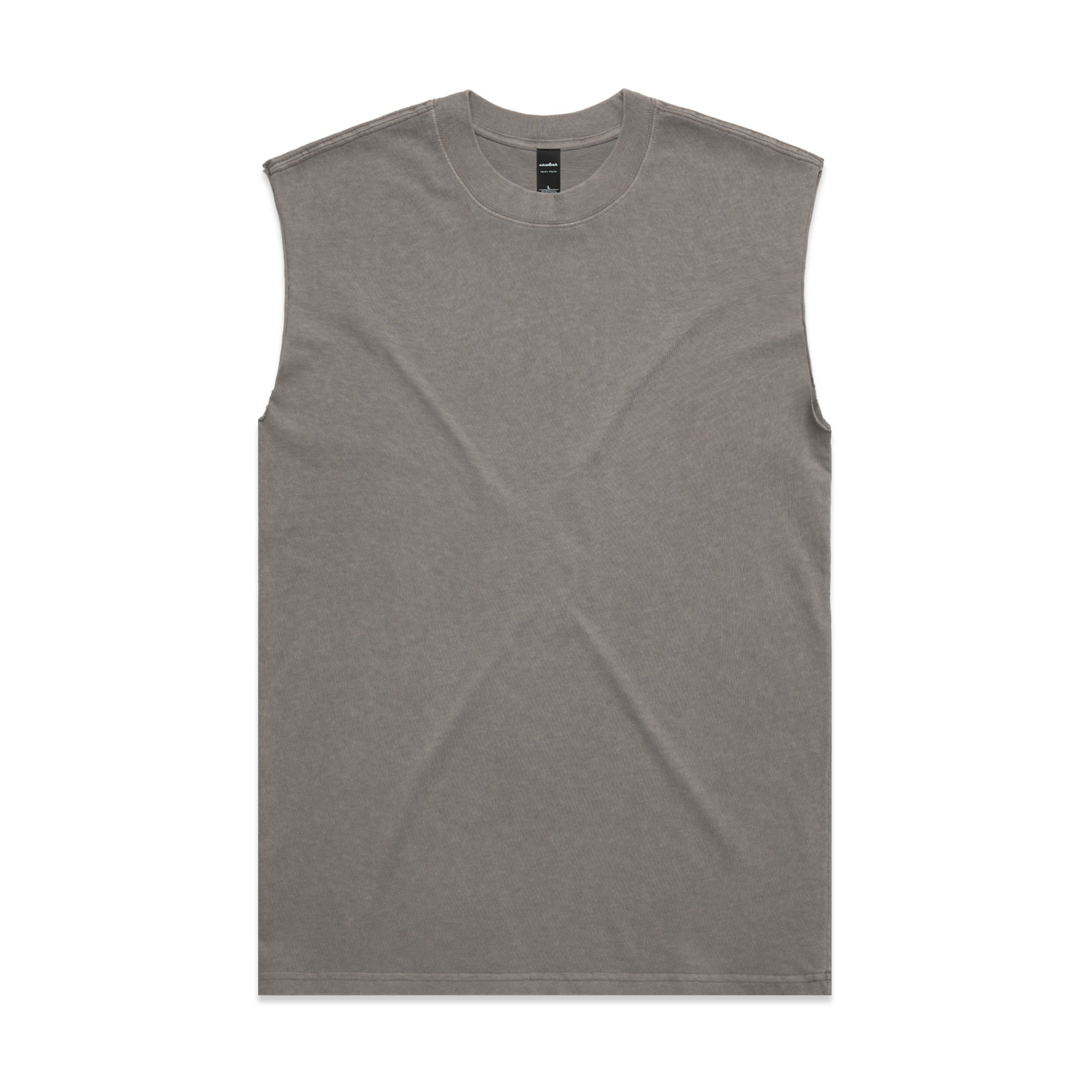 AS Colour Mens Heavy Faded Tank in Faded Grey