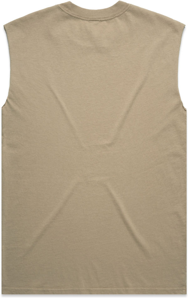 Am image of a Custom AS Colour Mens Heavy Faded Tank in Khaki!