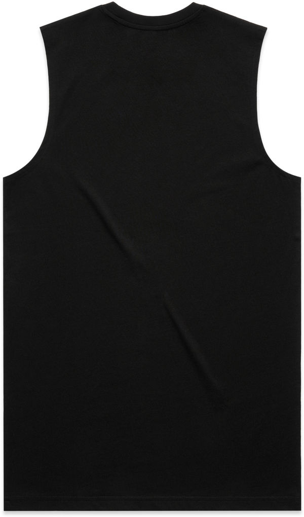 Am image of a Custom AS Colour Mens Staple Tank in Black!