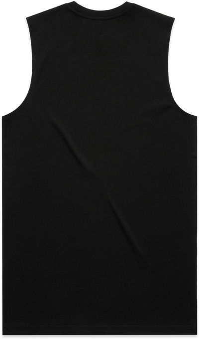 Am image of a Custom AS Colour Mens Staple Tank in Black!