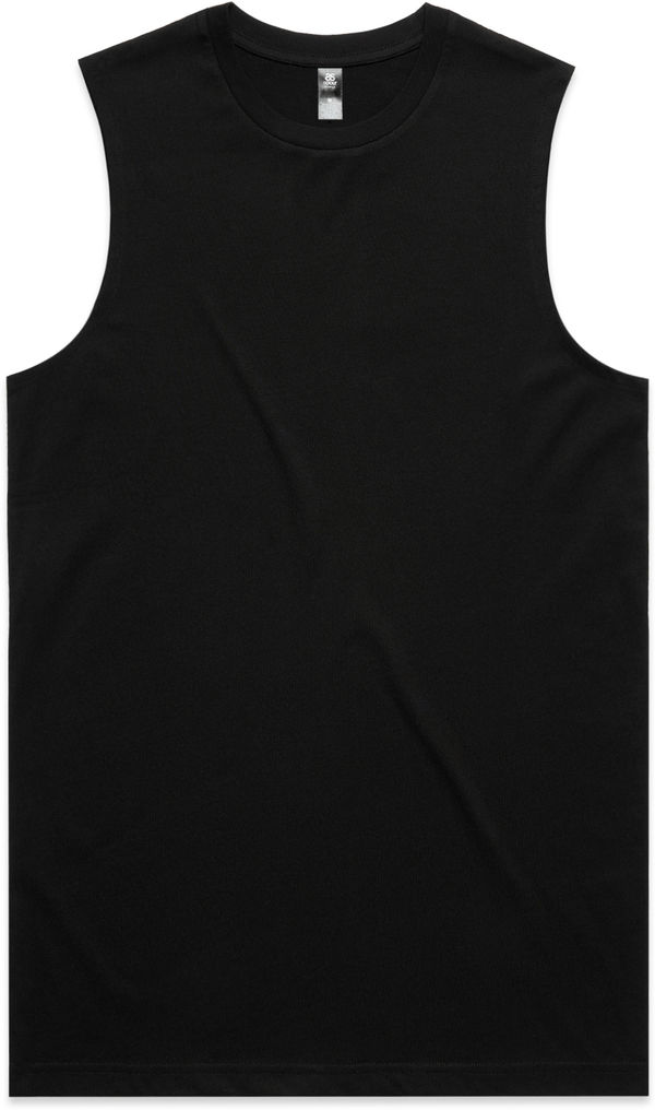 Am image of a Custom AS Colour Mens Staple Tank in Black!