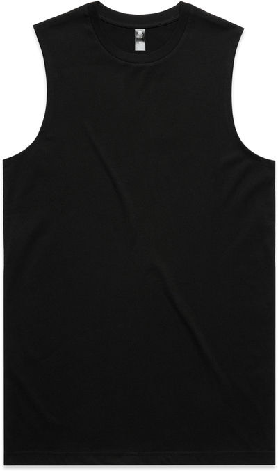 Am image of a Custom AS Colour Mens Staple Tank in Black!