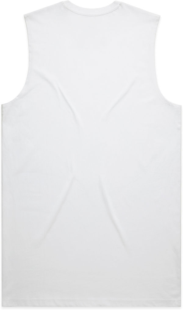 Am image of a Custom AS Colour Mens Staple Tank in White!