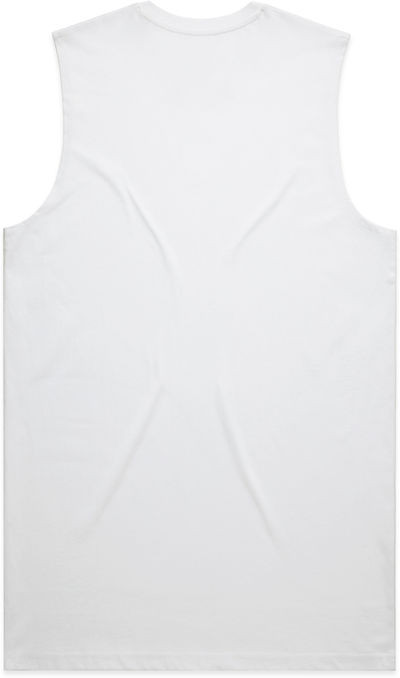 Am image of a Custom AS Colour Mens Staple Tank in White!