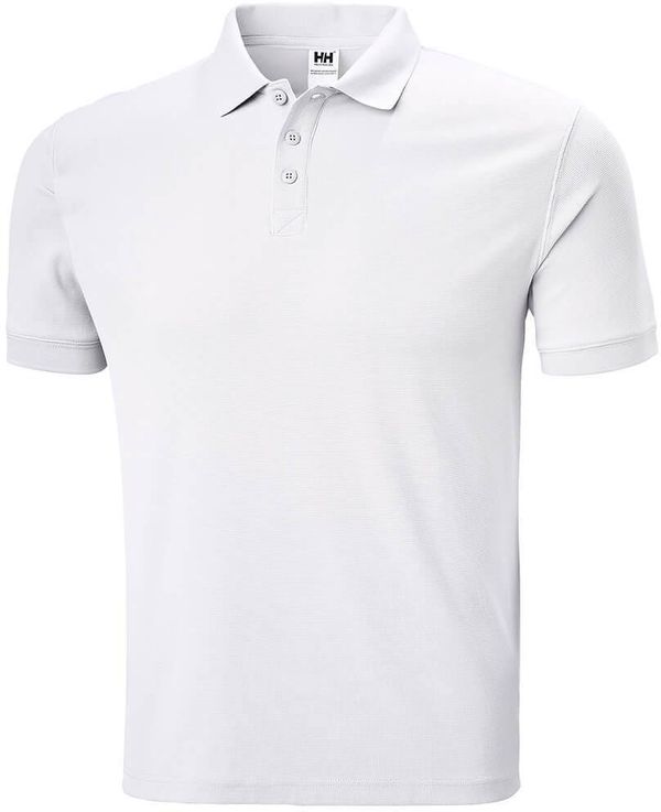 Am image of a Custom Helly Hansen Men's Riftline Polo in White!