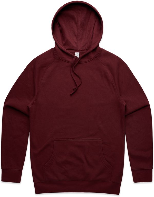 Am image of a Custom AS Colour Men's Supply Hood in Burgundy!