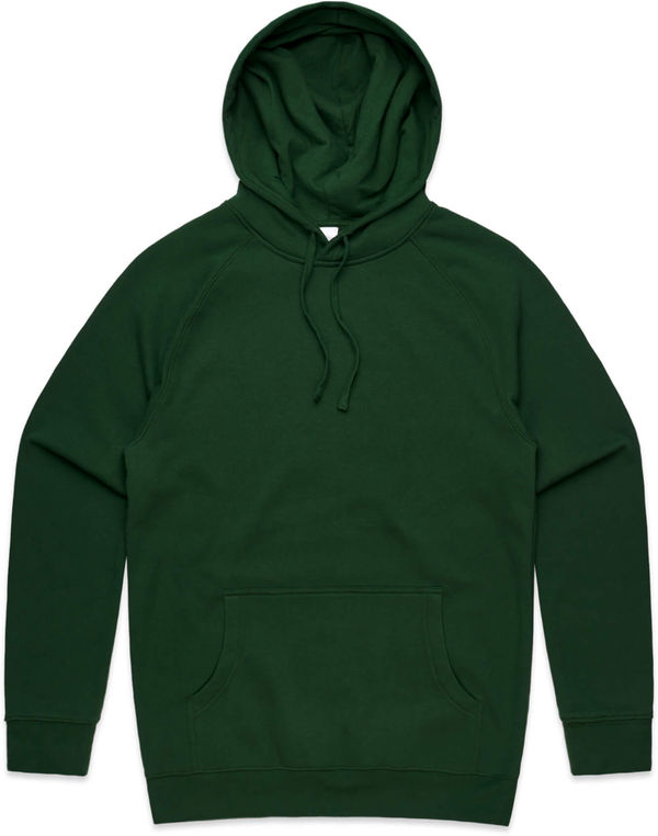 Am image of a Custom AS Colour Men's Supply Hood in Forest Green!