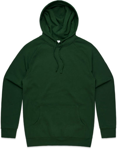 Am image of a Custom AS Colour Men's Supply Hood in Forest Green!