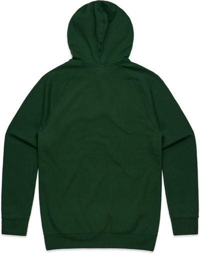 Am image of a Custom AS Colour Men's Supply Hood in Forest Green!
