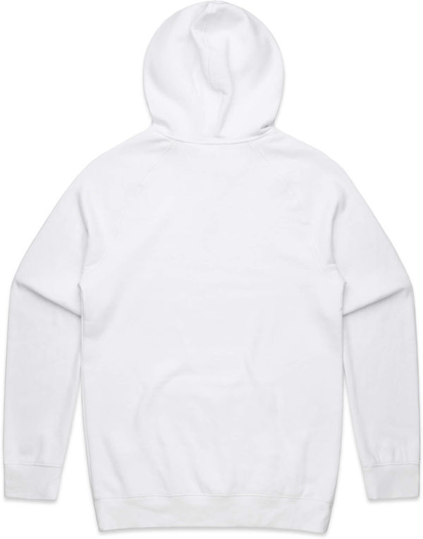 Am image of a Custom AS Colour Men's Supply Hood in White!