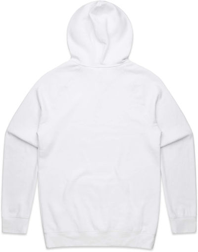 Am image of a Custom AS Colour Men's Supply Hood in White!