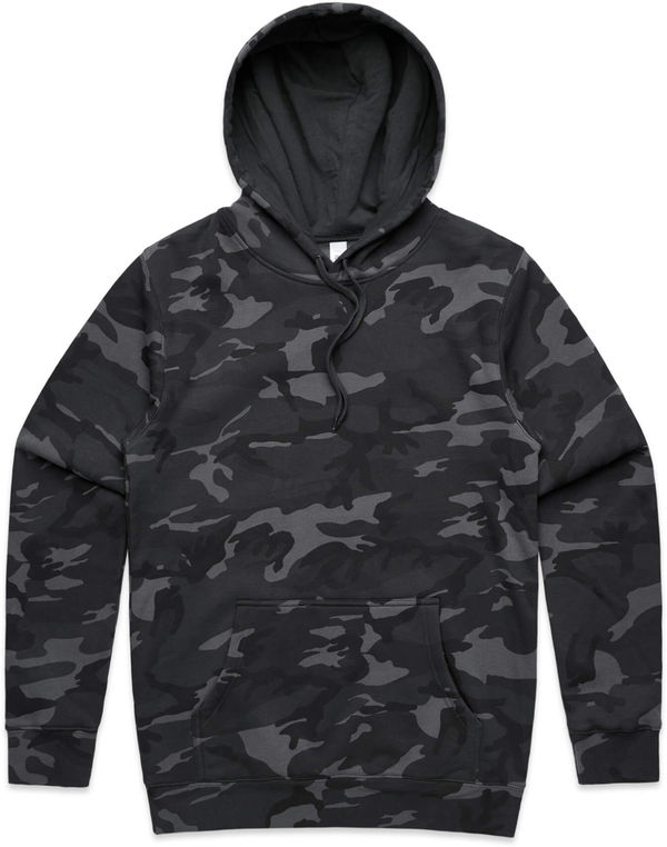 Am image of a Custom AS Colour Men's Stencil Camo Hood in Black Camo!
